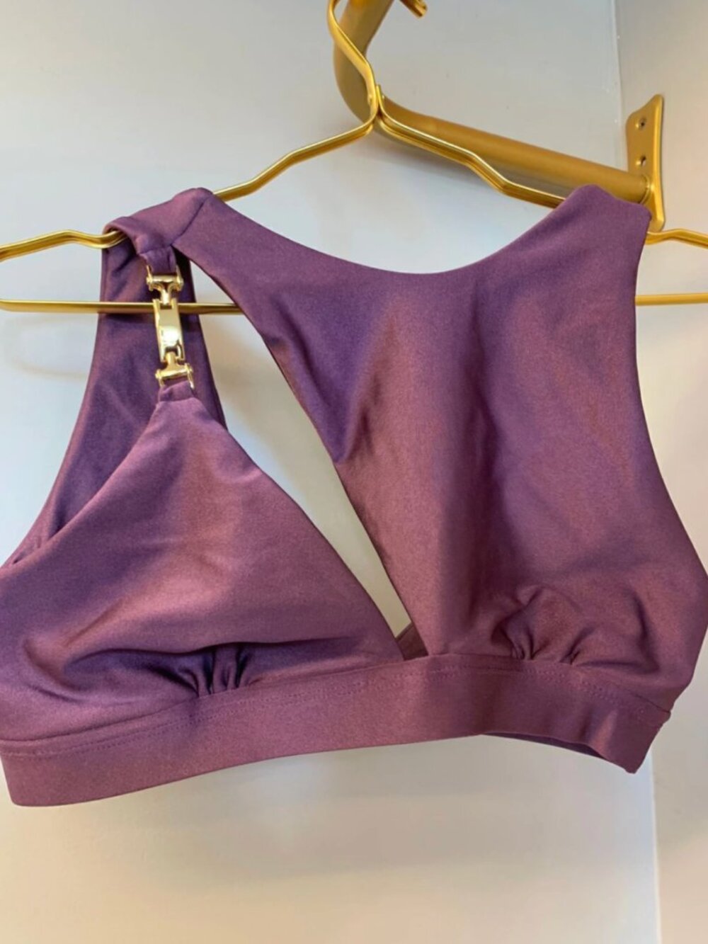 Purple Taupe Sports Bra for Women – Women’s Stylish Gym Top